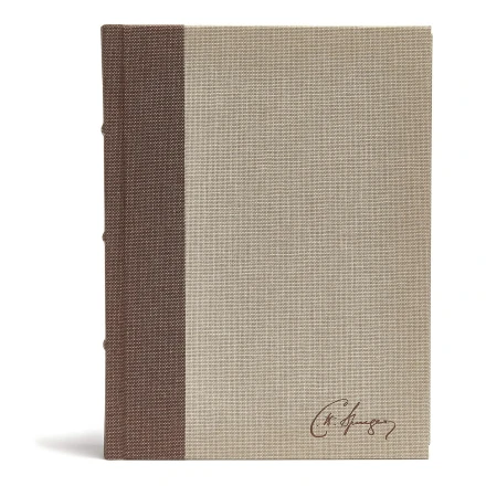 CSB Spurgeon Study Bible, Brown/Tan Cloth Over Board