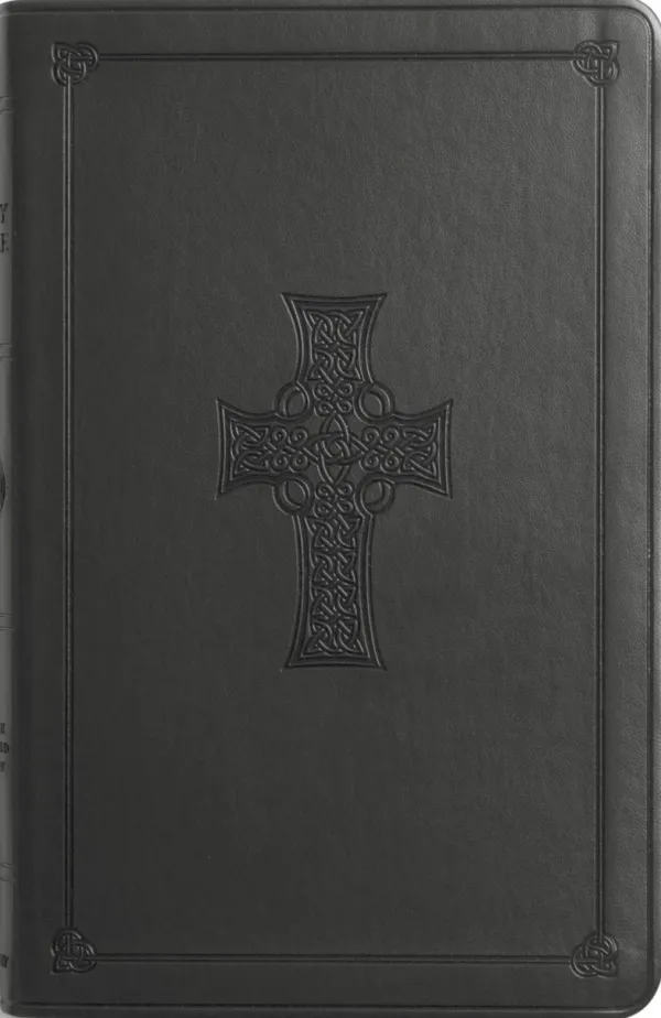 ESV Value Thinline Bible, TruTone, Charcoal, Celtic Cross Design
