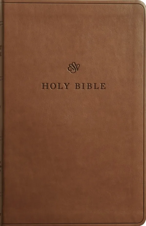 ESV Value Thinline Bible, TruTone, English Saddle