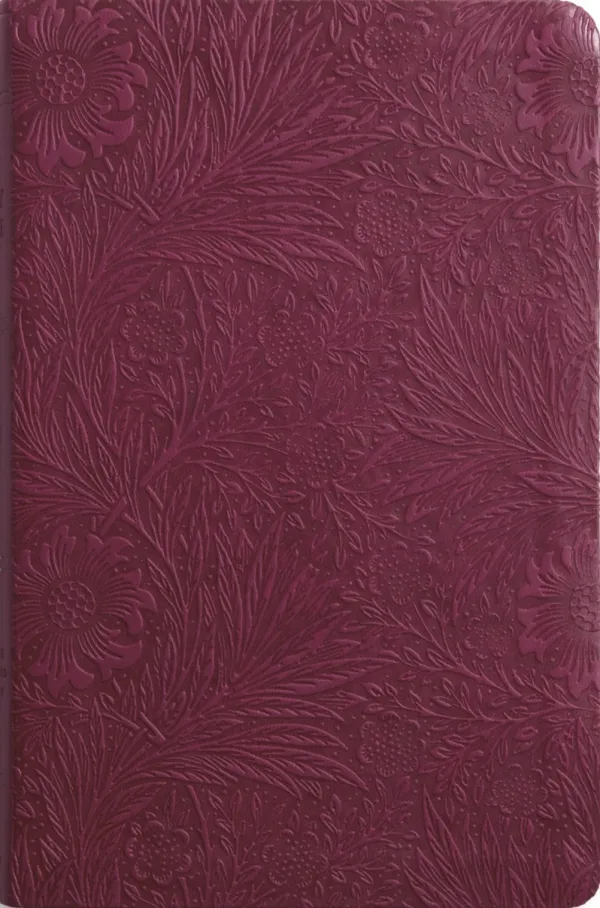 ESV Value Thinline Bible, TruTone, Raspberry, Floral Design