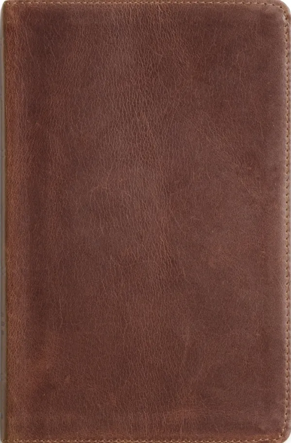 ESV Thinline Bible, Red Letter, Full Grain Leather, Deep Brown