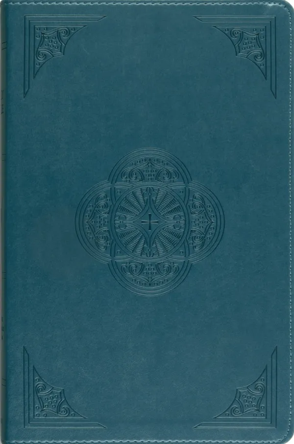 ESV Thinline Bible, Red Letter, TruTone, Deep Teal, Rotunda Design