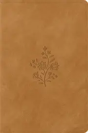 ESV Compact Bible (TruTone, Nubuck Caramel, Wildflower)