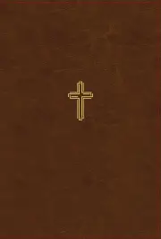 NASB Thinline Bible, Large Print, Leathersoft, Brown
