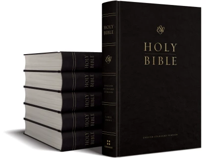 ESV Pew and Worship Bible, Large Print, Black (Case of 12)