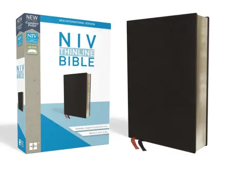 NIV Thinline Bible (Black, Comfort Print)