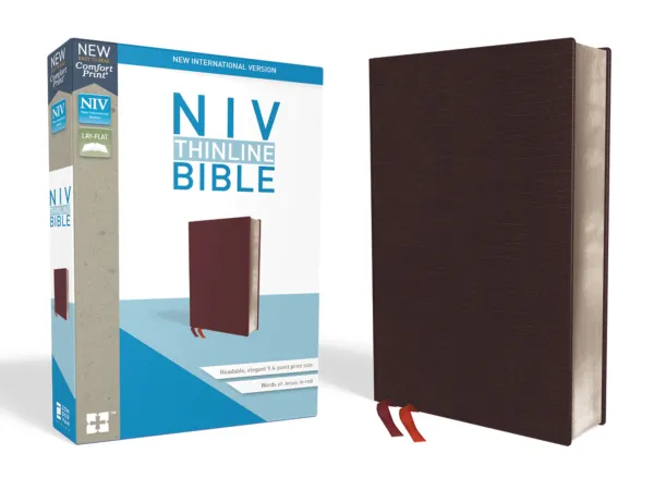 NIV Thinline Bible (Burgandy, Red Letter)
