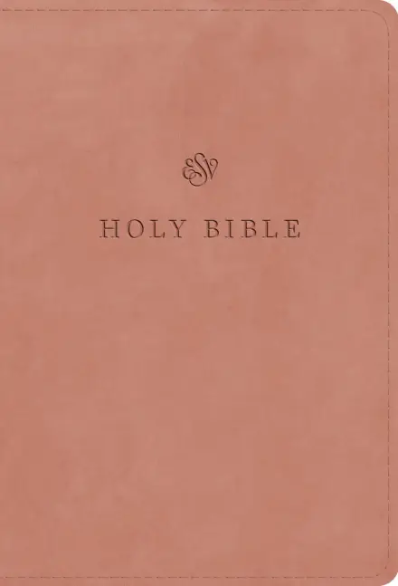 ESV Large Print Compact Bible (TruTone, Blush Rose)